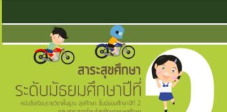 สาระสุขศึกษา ระดับมัธยมศึกษาปีที่ 2 (ปรับปรุงใหม่)