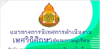 แนวทางการนิเทศการดำเนินงานเพศวิถีศึกษา สู่คุณภาพผู้เรียน