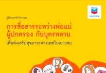 คู่มือการจัดกิจกรรมการสื่อสารระหว่างพ่อแม่ ผู้ปกครอง กับบุตรหลาน เพื่อส่งเสริมสุขภาวะทางเพศในเยาวชน
