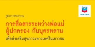 คู่มือการจัดกิจกรรมการสื่อสารระหว่างพ่อแม่ ผู้ปกครอง กับบุตรหลาน เพื่อส่งเสริมสุขภาวะทางเพศในเยาวชน