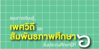 แผนการเรียนรู้เพศวิถี และ สัมพันธภาพศึกษา ชั้นประถมศึกษาปีที่ ๖