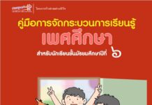 คู่มือการจัดกระบวนการเรียนรู้เพศศึกษา สำหรับนักเรียนชั้นมัธยมศึกษาปีที่ ๖